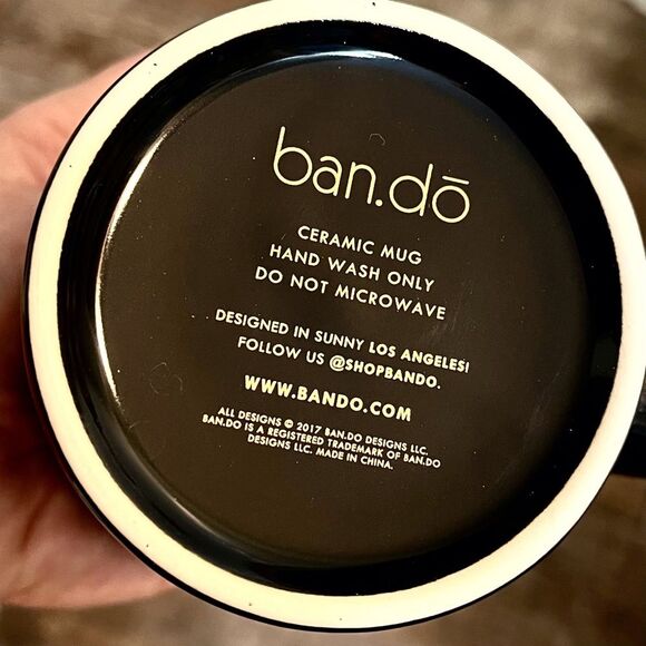 Coffee Mug I Am Busy from ban.do Hot Stuff Collection Black Gold - Picture 2 of 4